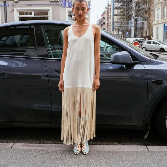 Mr. Larkin Tassel Slip Dress - Picture 5 of 10